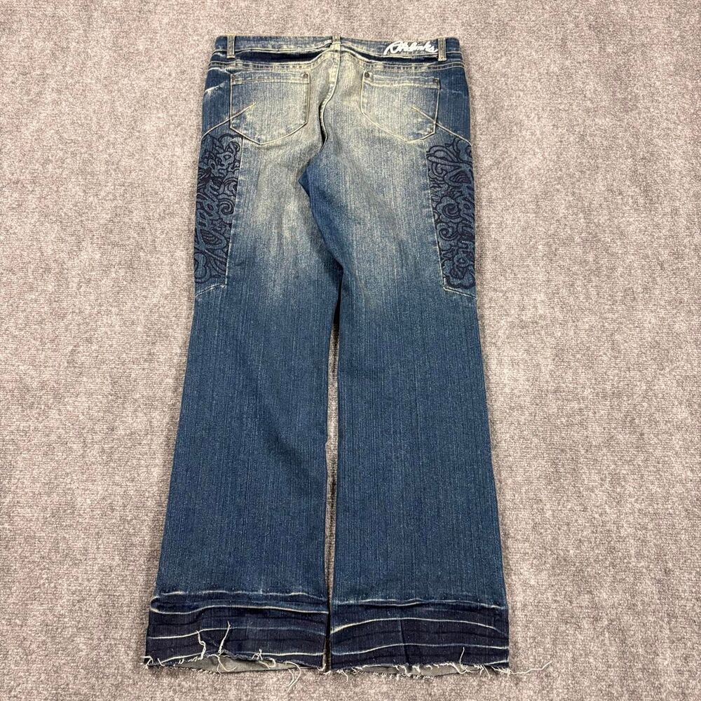 vintage akademiks baggy low rise embroidered women’s jeans